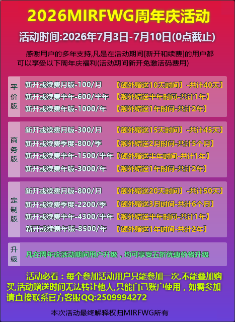 2026周年庆活动海报